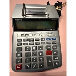 Canon P23-DHV Printing Calculator 12 Digit 2 Color Desktop  with AC‎ Adapter
